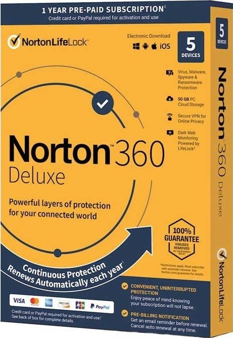 نرم‌افزار Norton 360 Deluxe